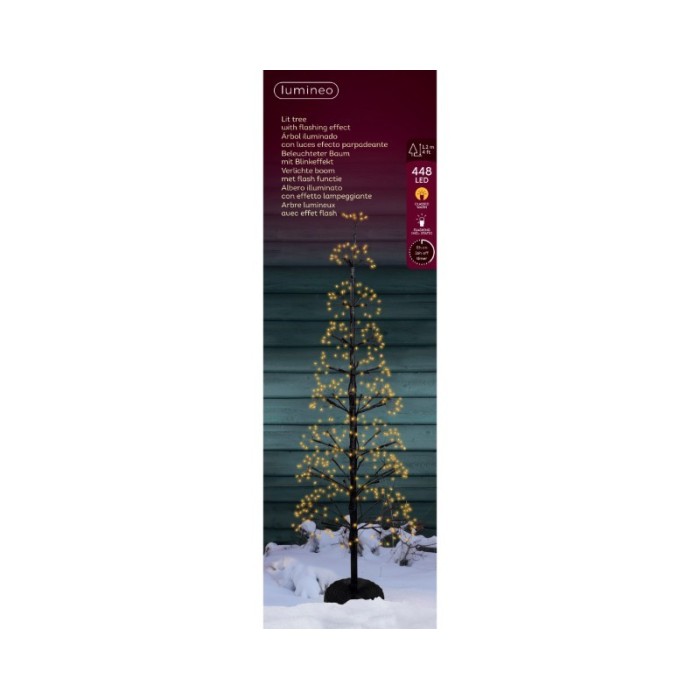 ALBERO NERO 448 LED H.120
